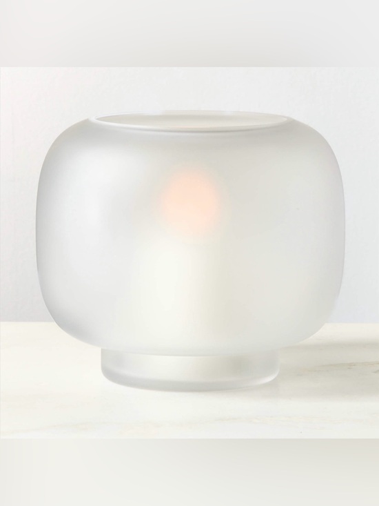 CB2 Other - New! CB2 Frosted Glass Hurricane Candle Holder Large